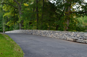 Retaining Wall Install at Ramapo College