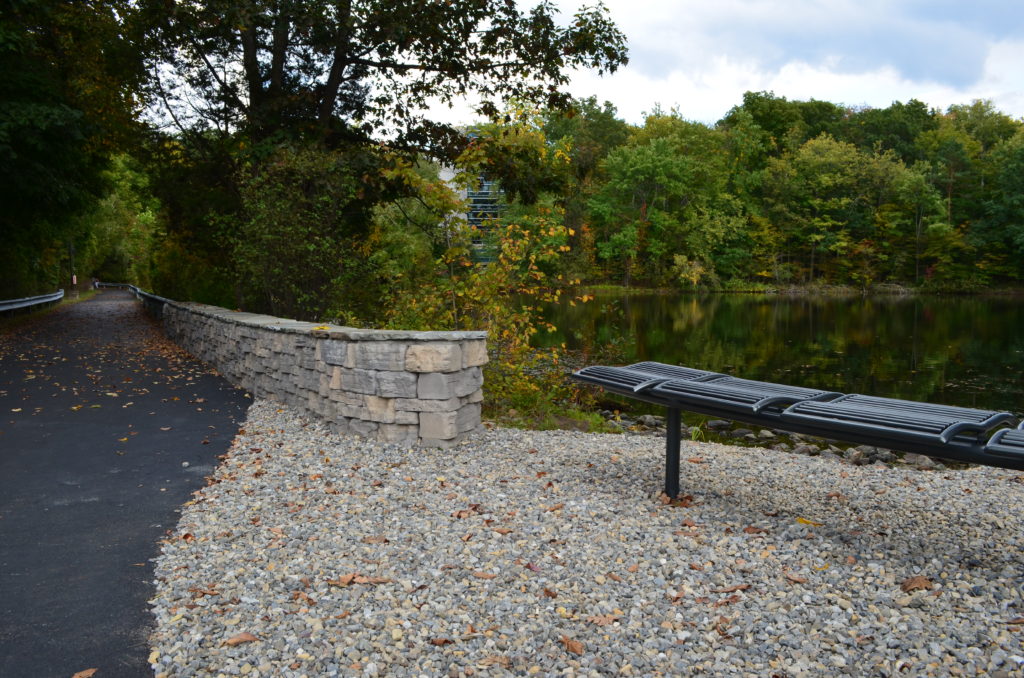 Retaining Wall Install at Ramapo College